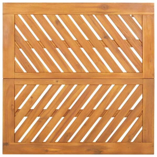 Garden Dining Set 5 pcs Brown Solid Acacia Wood
