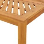 Garden Dining Set 6 pcs Brown Solid Acacia Wood