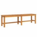 Garden Dining Set 6 pcs Brown Solid Acacia Wood