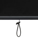Roller Blind Anthracite 180 x 250 cm Fabric and Aluminum
