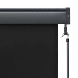 Roller Blind Anthracite 180 x 250 cm Fabric and Aluminum