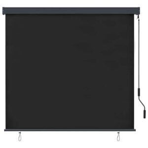 Roller Blind Anthracite 180 x 250 cm Fabric and Aluminum