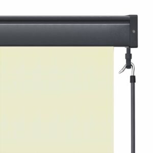 Roller Blind Cream 180 x 250 cm Fabric and Aluminum