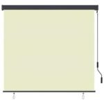 Roller Blind Cream 180 x 250 cm Fabric and Aluminum