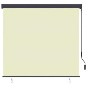 Roller Blind Cream 180 x 250 cm Fabric and Aluminum