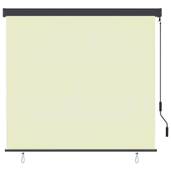 Roller Blind Cream 180 x 250 cm Fabric and Aluminum
