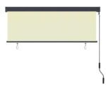 Roller Blind Cream 180 x 250 cm Fabric and Aluminum