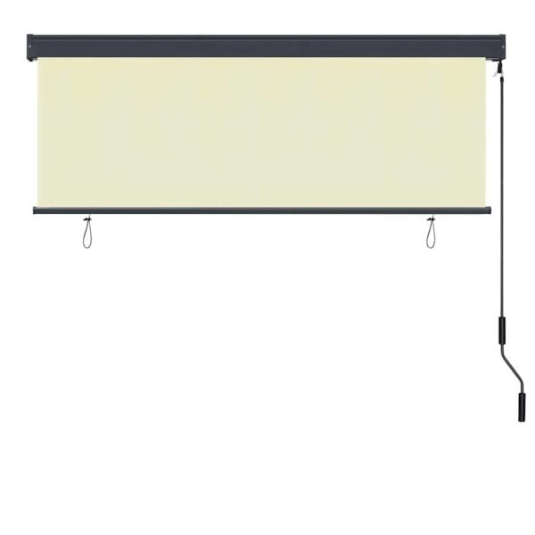 Roller Blind Cream 180 x 250 cm Fabric and Aluminum
