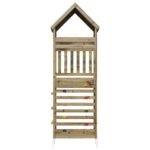 Outdoor Play Tower Natural Solid Impregnated Pinewood