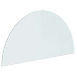 Fireplace Glass Plate Transparent 1000 x 500 mm Glass