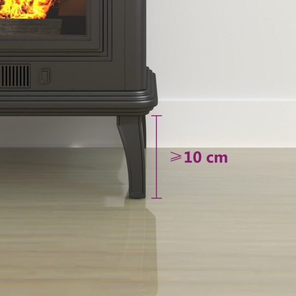 Fireplace Glass Plate Transparent 1000 x 600 mm Glass