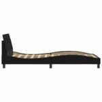 Bed Frame "Dover" Black 107x203 cm King Single Fabric