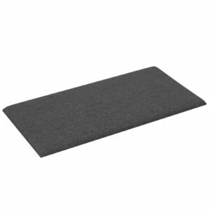 Wall Headboard 12 pcs Dark Grey 30 x 15 cm Fabric