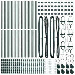 Fence Post 52 pcs Green 3,2 x 3,2 x 120 cm