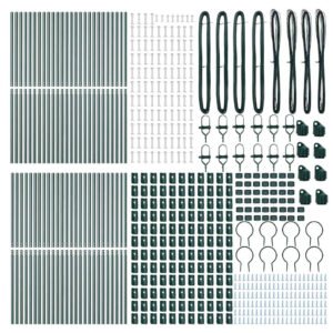 Fence Post 52 pcs Green 3,2 x 3,2 x 150 cm