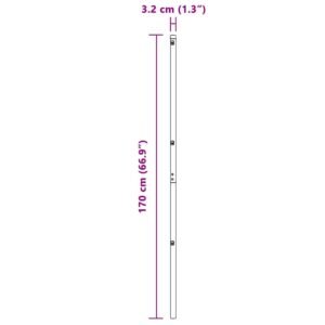 Fence Post 26 pcs Green 3,2 x 3,2 x 170 cm