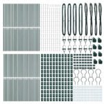 Fence Post 52 pcs Green 3,2 x 3,2 x 200 cm