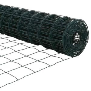 Fence with Post Green 0,8 x 10 m Steel