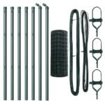 Fence with Post Green 0,8 x 10 m Steel