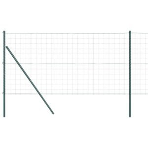 Fence with Post Green 1 x 10 m Steel