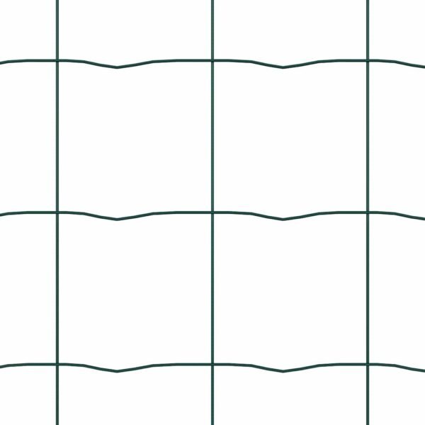 Fence with Post Green 0,8 x 25 m Steel