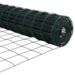 Fence with Post Green 0,8 x 25 m Steel