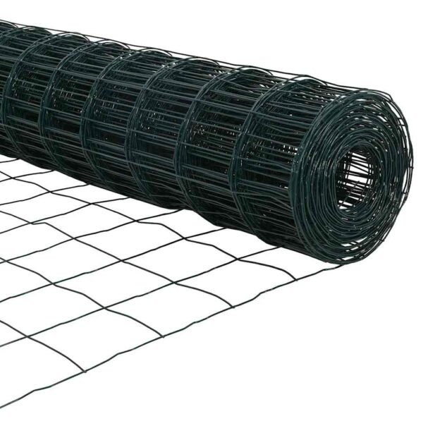 Fence with Post Green 0,8 x 25 m Steel