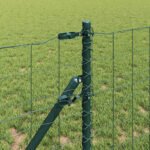 Fence with Post Green 0,8 x 25 m Steel