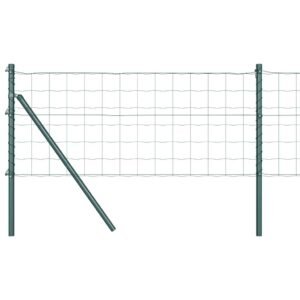 Fence with Post Green 0,8 x 25 m Steel