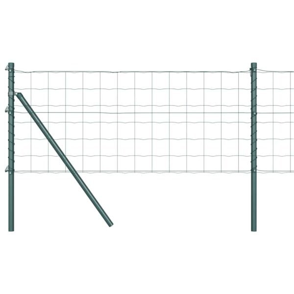 Fence with Post Green 0,8 x 25 m Steel