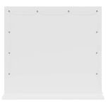 Vanity Mirror White 60 x 55 x 18 cm Glass and Engineered wood