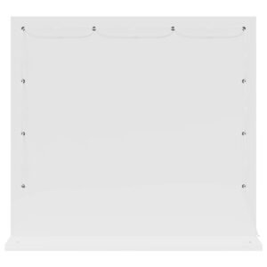 Vanity Mirror White 60 x 55 x 18 cm Glass and Engineered wood