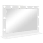 Vanity Mirror White 80 x 15 x 18 cm Glass and Engineered wood