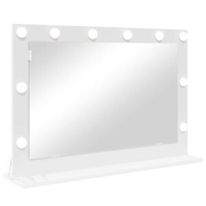 Vanity Mirror White 80 x 15 x 18 cm Glass and Engineered wood
