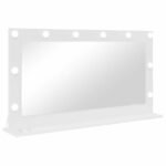 Vanity Mirror White 100 x 55 x 18 cm Glass and Engineered wood