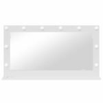 Vanity Mirror White 100 x 55 x 18 cm Glass and Engineered wood