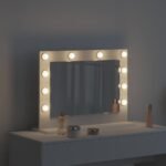 Vanity Mirror White 60 x 45 x 18 cm Glass and Engineered wood