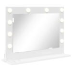 Vanity Mirror White 60 x 45 x 18 cm Glass and Engineered wood