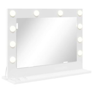 Vanity Mirror White 60 x 45 x 18 cm Glass and Engineered wood