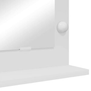 Vanity Mirror White 80 x 45 x 18 cm Glass and Engineered wood