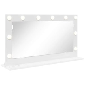 Vanity Mirror White 80 x 45 x 18 cm Glass and Engineered wood