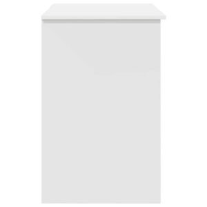 Desk with Drawer White 90 x 49 x 75 cm Engineered Wood