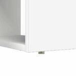 Desk with Shelf White 113 x 54 x 120 cm Engineered Wood