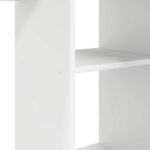 Desk with Shelf White 142 x 102 x 73 cm Engineered Wood