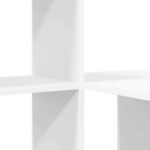Desk with Shelf White 131,5 x 50 x 106,5 cm Engineered Wood