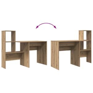 Desk Artisan Oak 131,5 x 50 x 106,5 cm Engineered Wood
