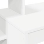 Desk with Shelf White 100 x 40 x 90 cm Engineered Wood