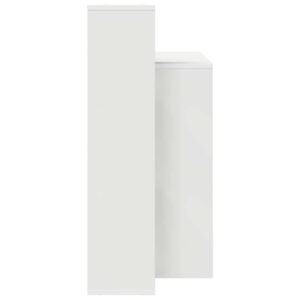 Desk with Shelf White 100 x 40 x 90 cm Engineered Wood