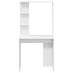 Desk with Shelf White 78,5 x 37 x 154,5 cm Engineered Wood