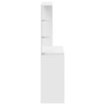 Desk with Shelf White 78,5 x 37 x 154,5 cm Engineered Wood